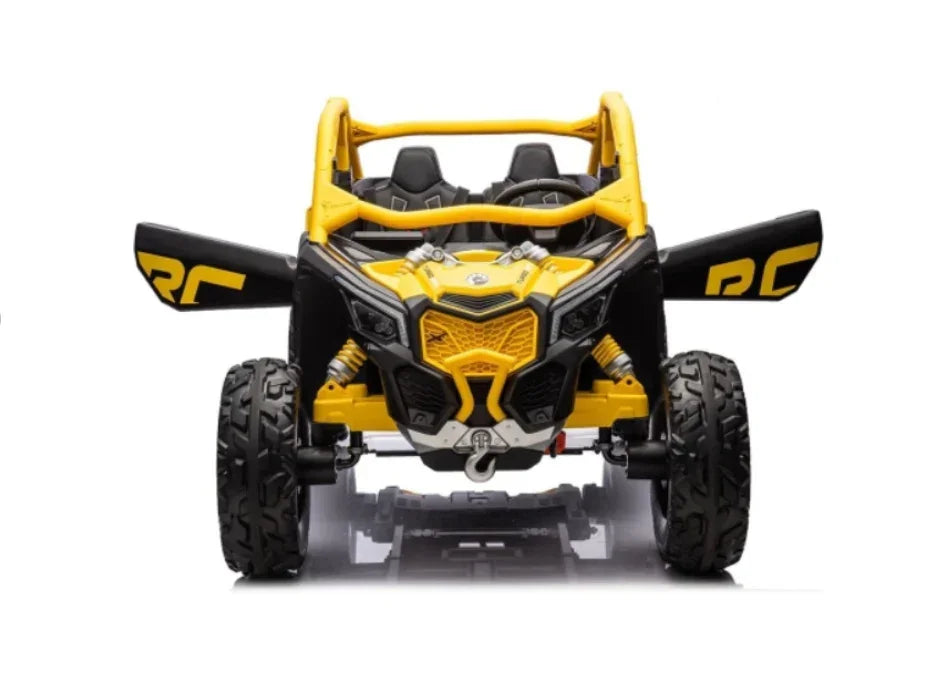 48V 4WD Licensed Can Am Maverick Kids ride on car in Pink