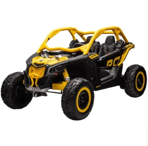 48V 4WD Licensed Can Am Maverick Kids ride on car in Pink