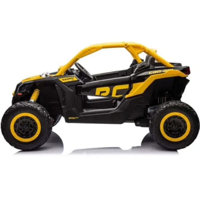 48V 4WD Licensed Can Am Maverick Kids ride on car in Pink