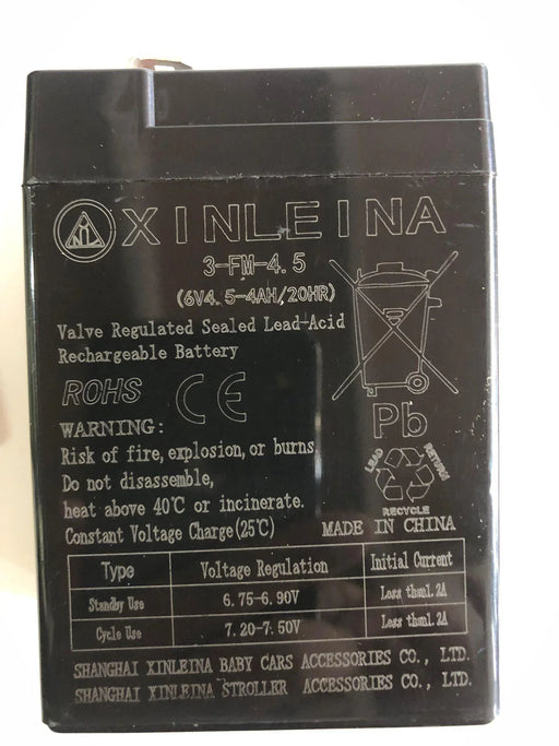 Replacement Battery For Ride on Kids Cars 6V 4.5AH Battery 3-FM-4.5 - Kidscars.co.nz