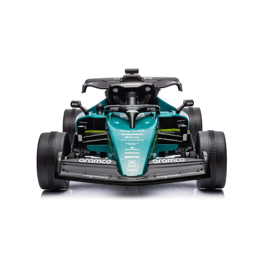 Aston Martin Cognizant Aramco Formula One Team ride on car 24V with 4WD - Kidscars.co.nz