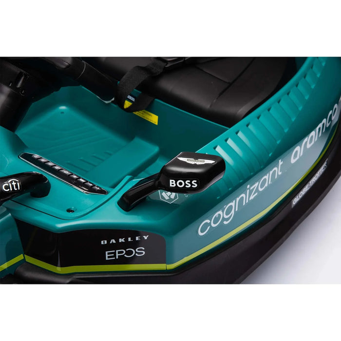 Aston Martin Cognizant Aramco Formula One Team ride on car 24V with 4WD - Kidscars.co.nz