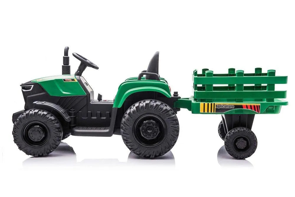 Kids Ride on Tractor with Trailer 24V - Kidscars.co.nz