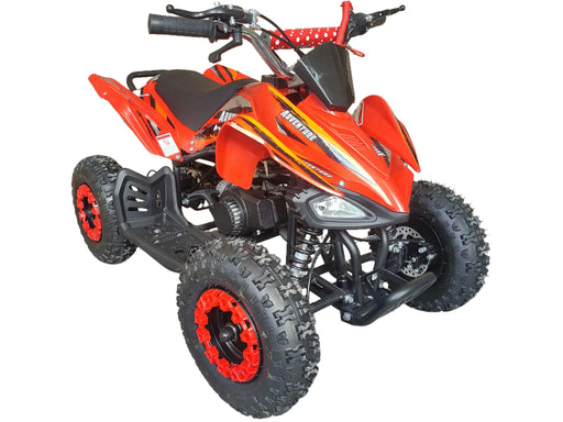 Kids Quad Bikes 49cc Petrol Motor in orange color front view