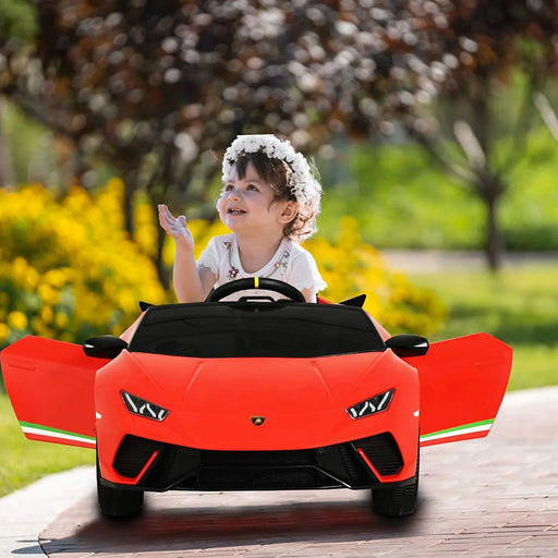 12V Licensed Lamborghini Huracan Ride-on Car for Kids in Orange
