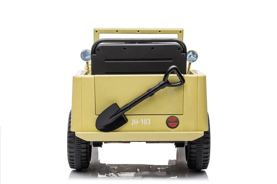 Willys Jeep Kids Electric Military Ride on Cars 2 seater 4WD