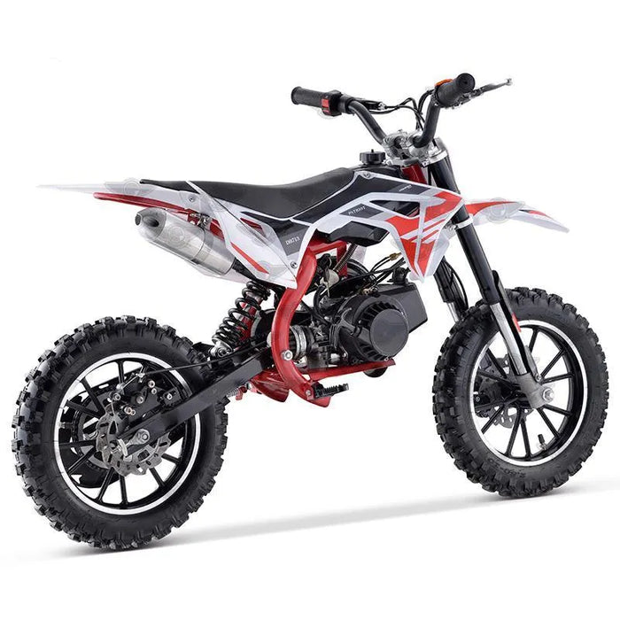 49cc kids dirt bike rear left side