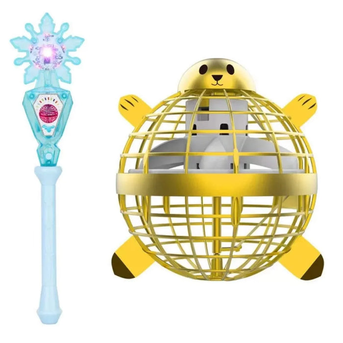 Boomerang Ball in Yellow with Wand Controller