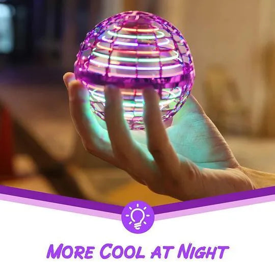 Flynova Pro Flying Ball in Pink Color Looks More Cool at Night