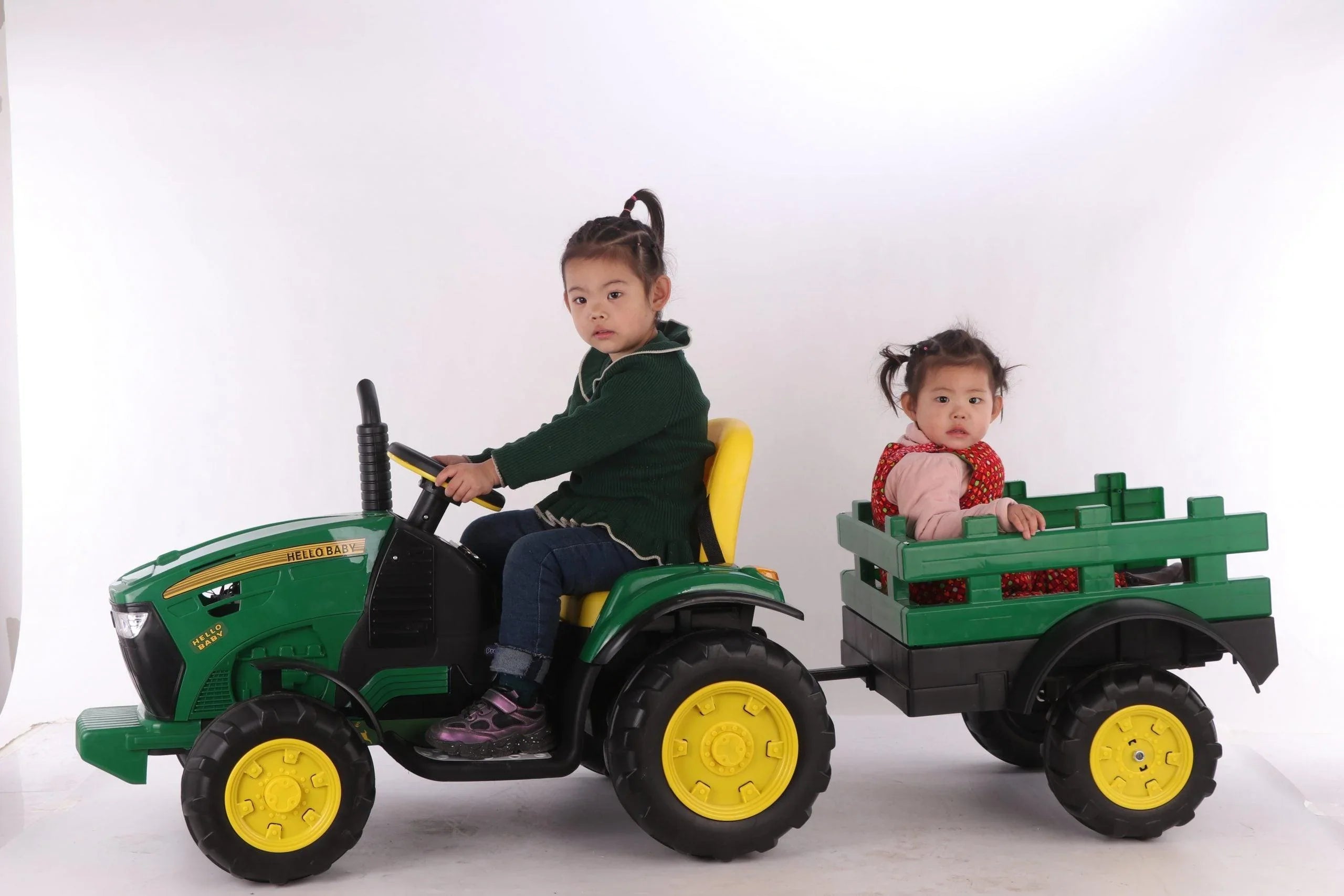 Kids Ride on Tractor with Trailer 24V — - Main Image