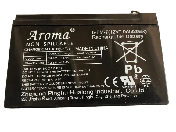 Ride on car Battery 12V 7AH Front View