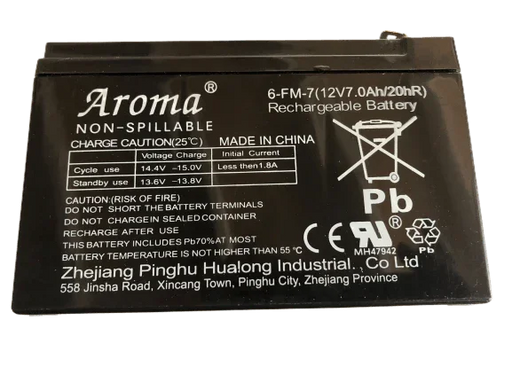 Ride on car Battery 12V 7AH Front View