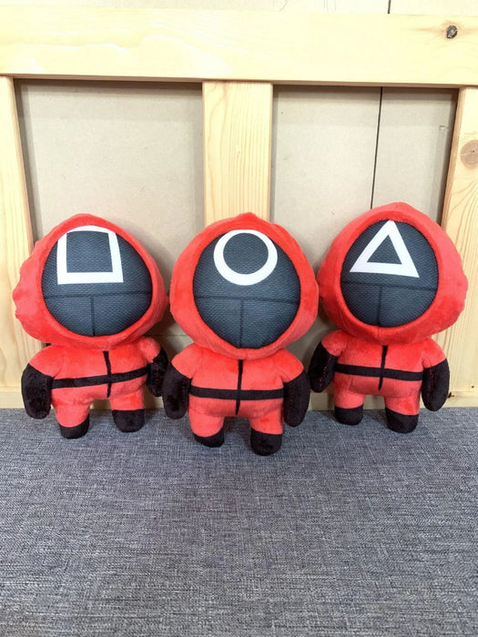 Squid game plush doll Red in all 3 design