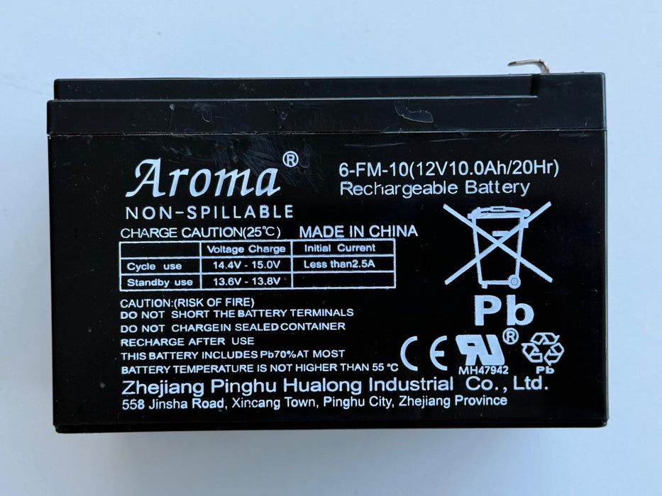 12V 10Ah 6-FM-10 Replacement Battery for Kids Ride On