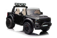 Black off-road toy truck with large wheels