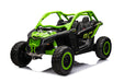 Green and black off-road vehicle 