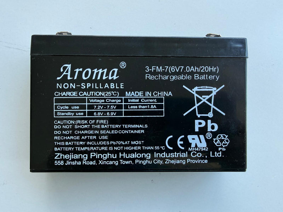 6V 7Ah 3-FM-7 Replacement Battery for Kids Ride On