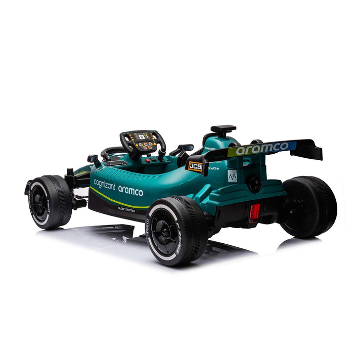 Aston Martin Cognizant Aramco Formula One Team ride on car 24V with 4WD - Kidscars.co.nz