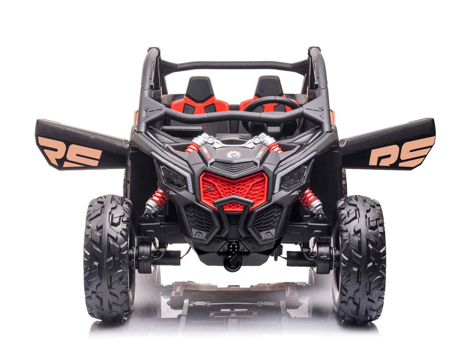 48V Licensed Can Am Maverick Orange Kids ride on car - Kidscars.co.nz