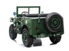 3 Seater Kids Willys Jeep in green