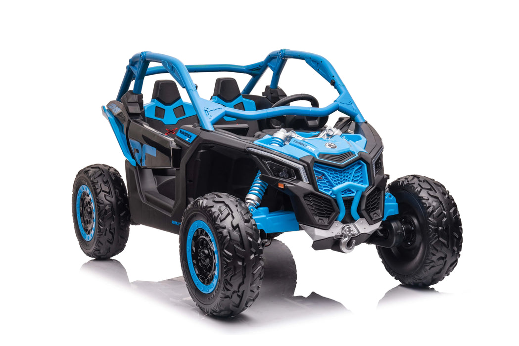 48V Licensed Can Am Maverick Kids ride on car in blue