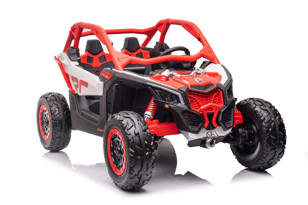 48V Licensed Can Am Maverick Kids ride on car in red