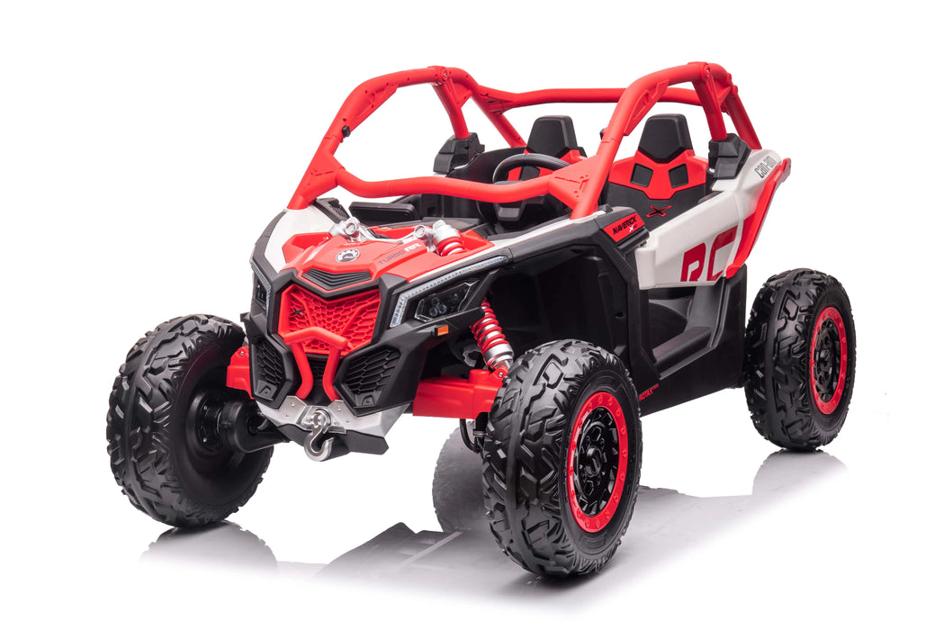 48V Licensed Can Am Maverick Kids ride on car in red