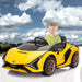 12V Licensed Lamborghini SIAN Ride-on Car for Kids in yellow