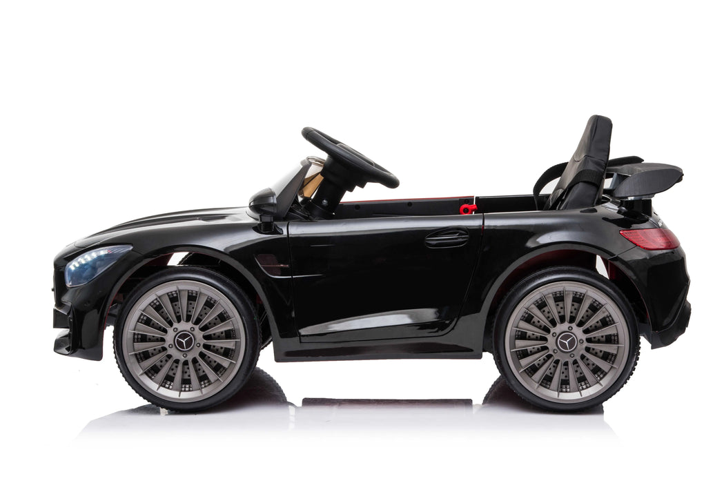 12V Mercedes Benz GTR Ride-on Car for Kids in Black