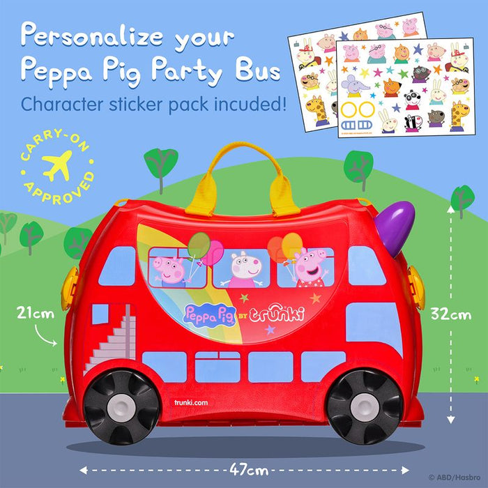 Trunki Peppas Party Bus Kids Suitcase