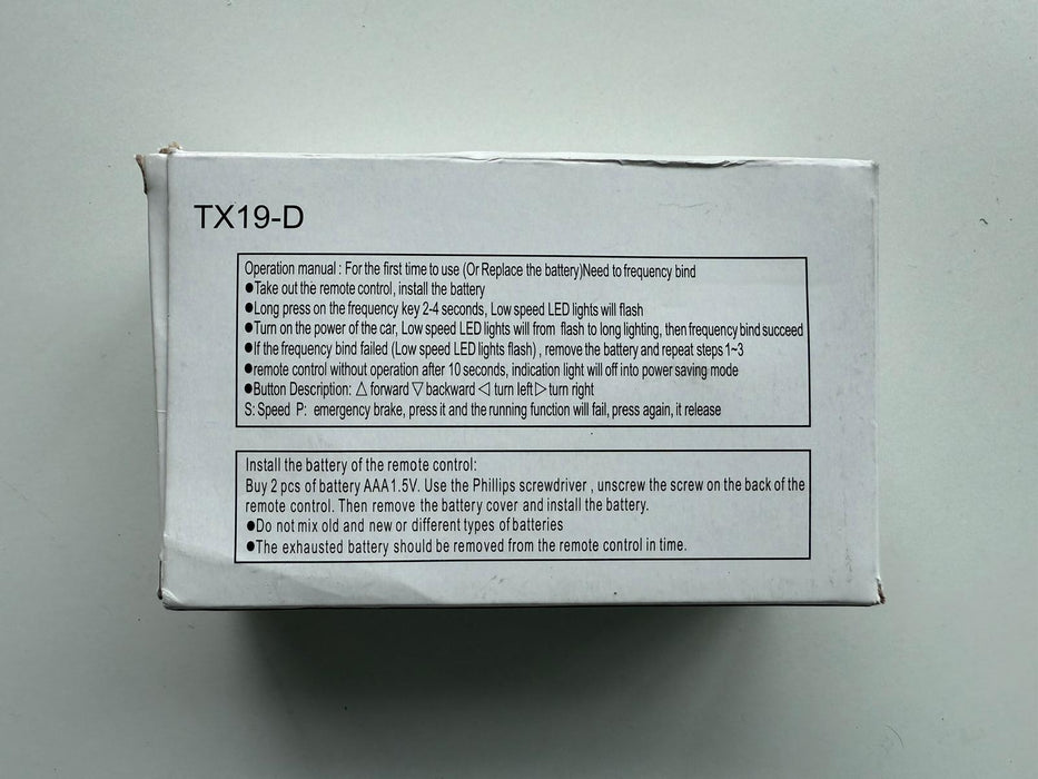 TX19-D - 2.4G Remote Control Replacement for Ride on Cars