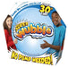Super Wubble bubble ball packaging with two children holding it, featuring text about size and no pump needed.