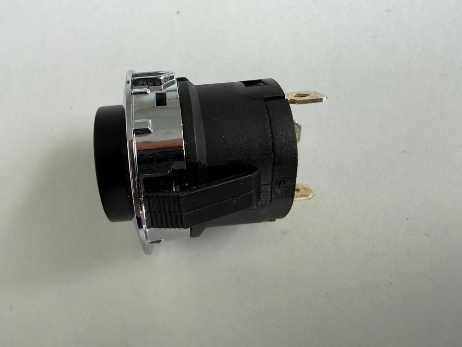 Black and chrome toggle switch 