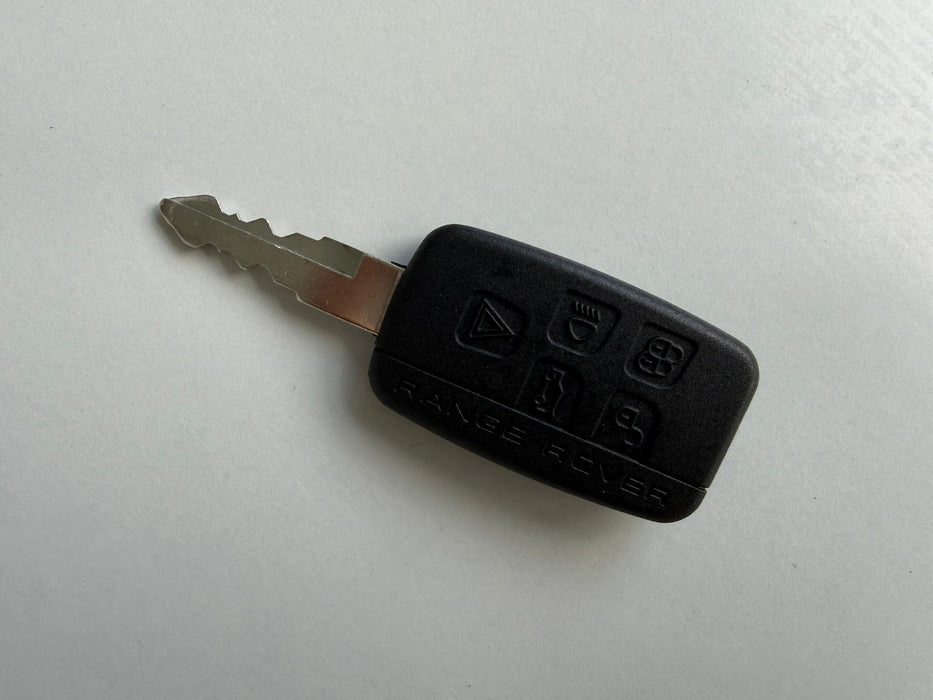 Car key with black key fob