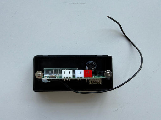 Small electronic device with buttons and wires