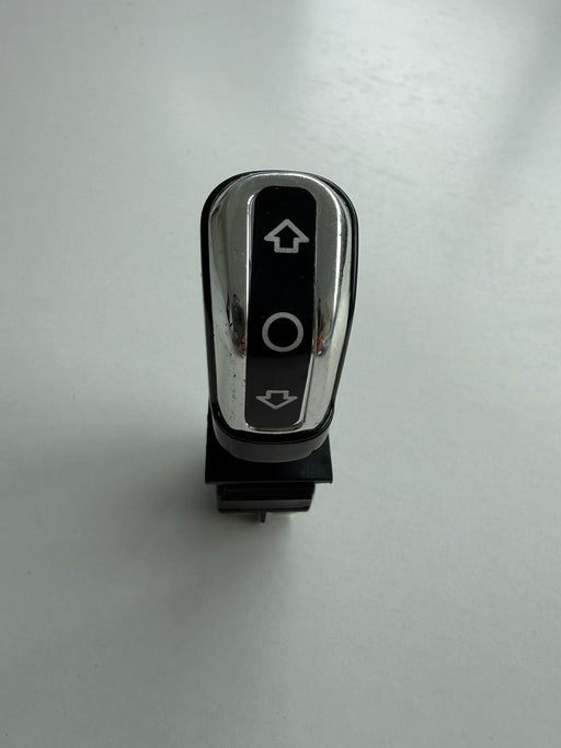 Car window control switch with up, down, and center buttons 