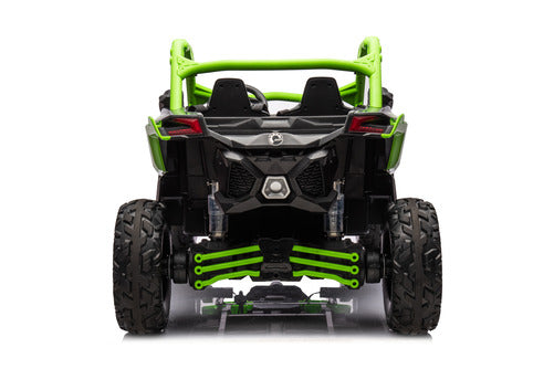 Green and black off-road vehicle for kids