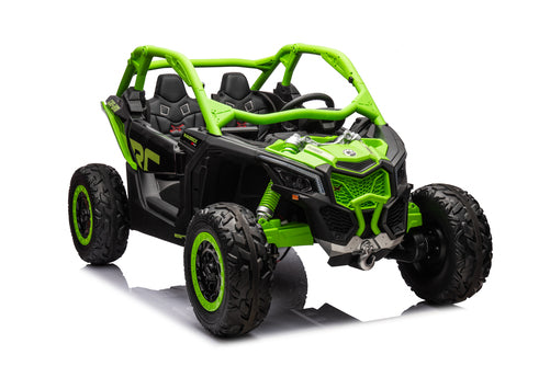 Green and black off-road vehicle for kids