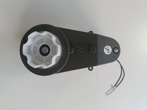 Mechanical component with a white gear-like part 