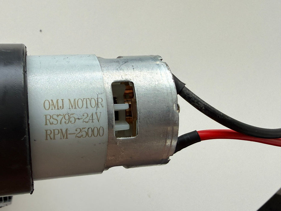 OMJ RS795 24V 25000 RPM (REAR RIGHT) Replacement Gear Box Electric Motor for Kids Ride-On Car