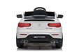 White toy car with AMG logo
