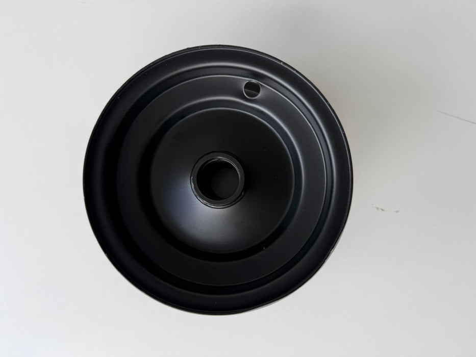 Black metal bowl 