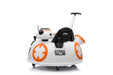 6V Ride on Bumper car for kids spaceship star wars in white design with front view