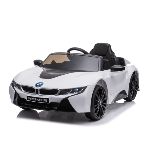 BMW i8 Coupe Ride on Cars for kids in white Color front view