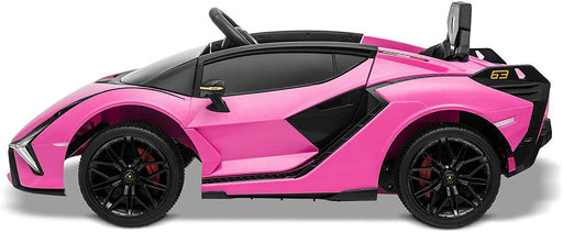 12V Lamborghini Sian in Pink Color Side View