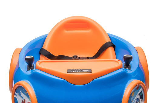 6V Ride on Bumper car for kids in Sea whale in blue design with seat