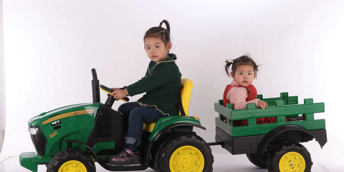 Kids Ride on Tractor with Trailer 24V —