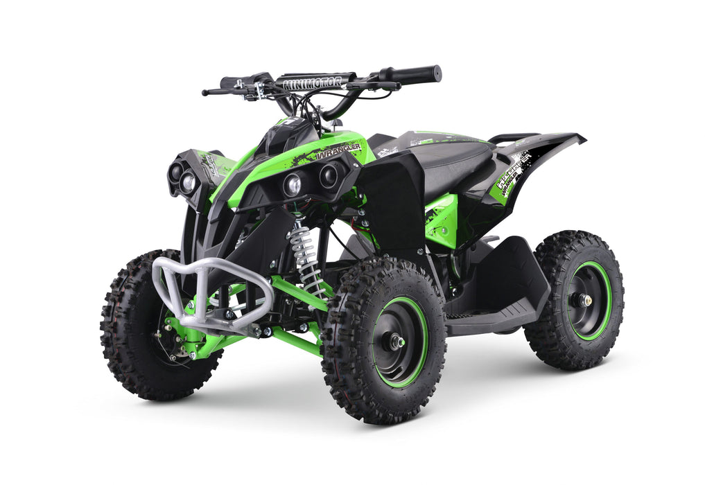 Kids Quad Bike in Green Color Electric Front View