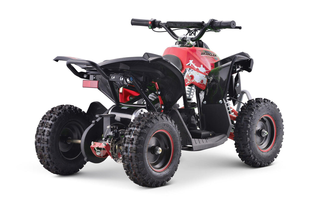 Kids Quad Bike in Red Color Electric Backside Right View