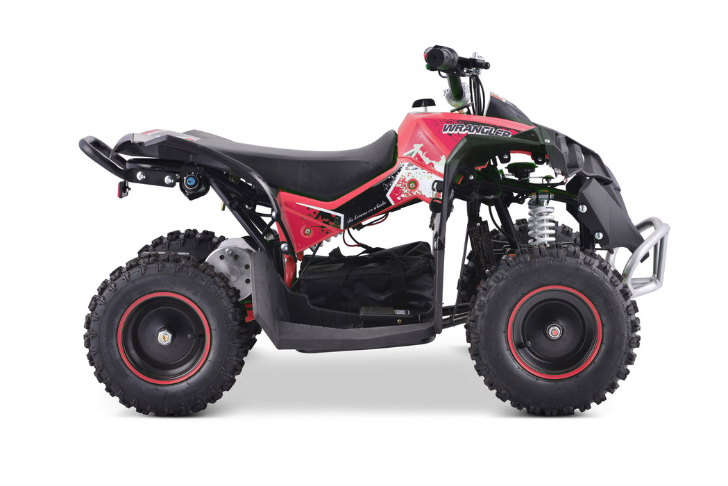 Kids Quad Bike in Red Color Electric Left View
